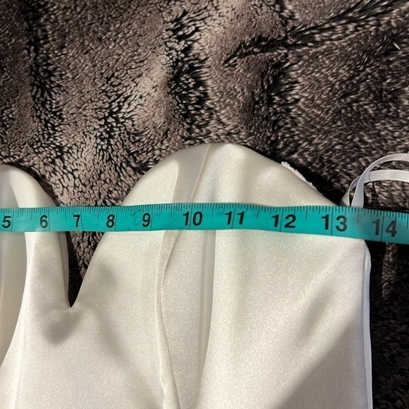 Vintage Ivory Bridal Strapless  Dress Sz S - Picture 8 of 13